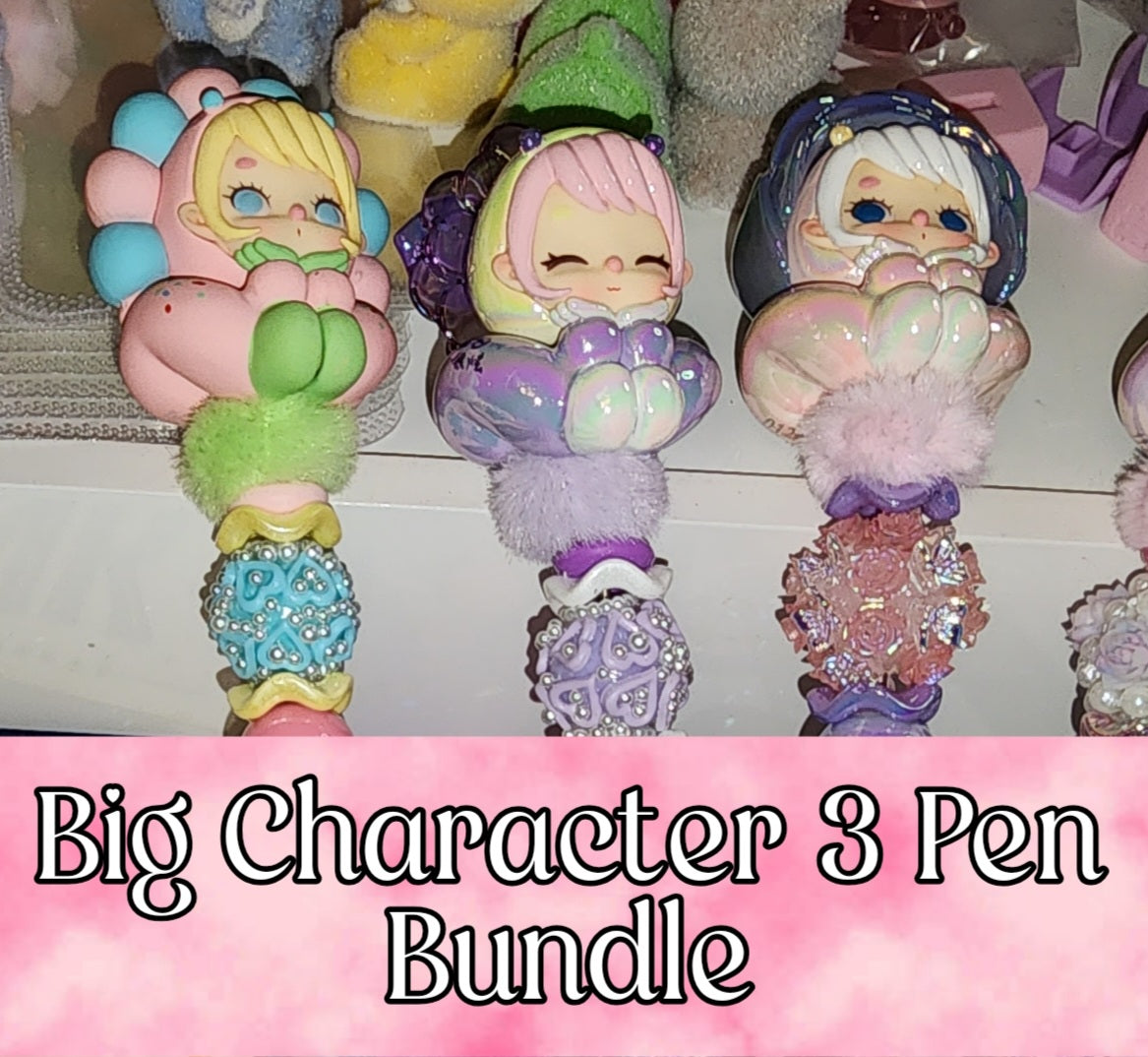 Big Character Pen Bundle of 3